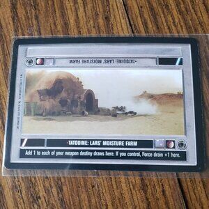 Star Wars CCG Decipher Tatooine: Lars' Moisture Farm Black Border Card